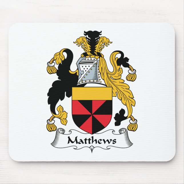 Matthews Family Crest Mouse Pad (Front)