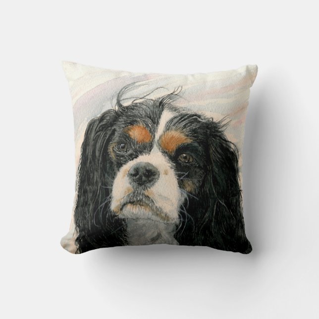 Mattie the King Charles Cavalier Spaniel Cushion (Front)