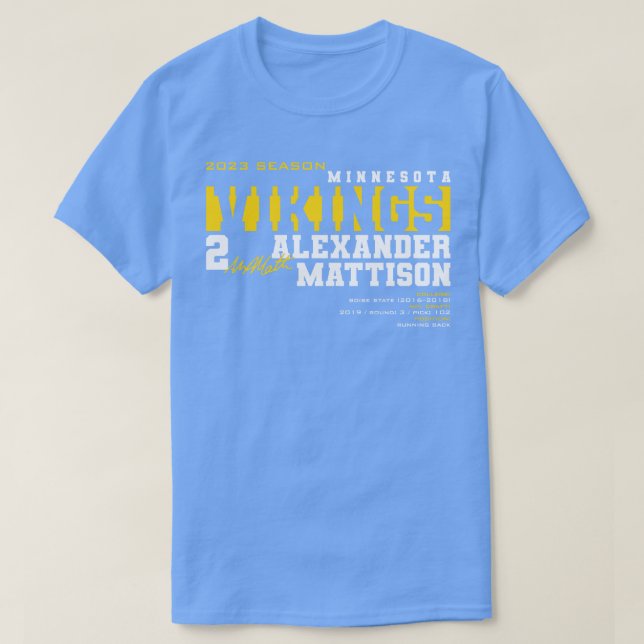 Mattison Vikings 2023 T-Shirt (Design Front)