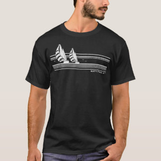 Mattituck NY Vintage Sailing 70s Nautical Sailboat T-Shirt