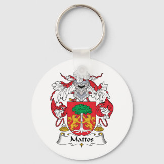 Mattos Family Crest Key Ring