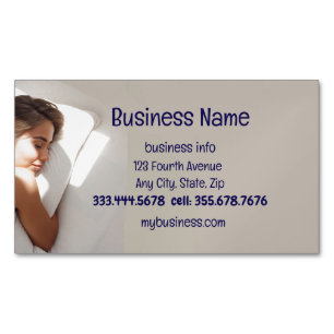 Mattress Bed Sleeping Custom Magnetic Business Card