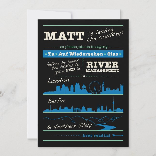 Matt's Graduation Party Invitation (Front)