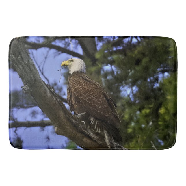 Mature Bald Eagle Bath Mat (Front)