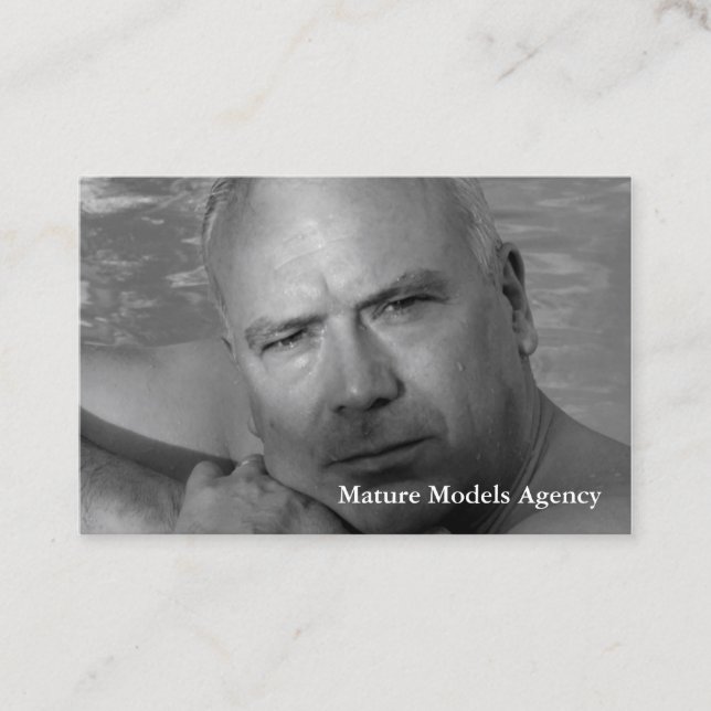 Mature models agency business card (Front)