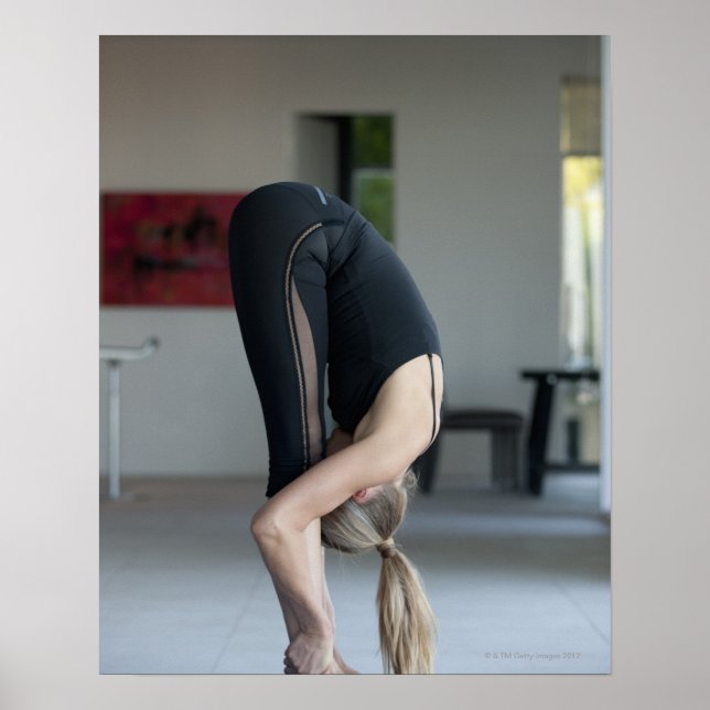 Mature woman exercising poster (Front)