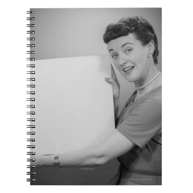 Mature Woman Spiral Notebook (Front)