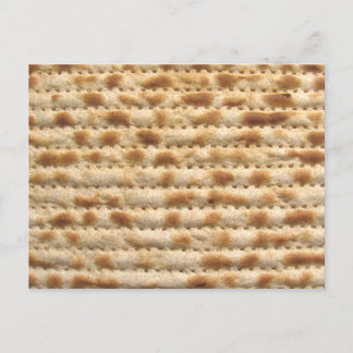 Matzah biscuit flatbread postcard