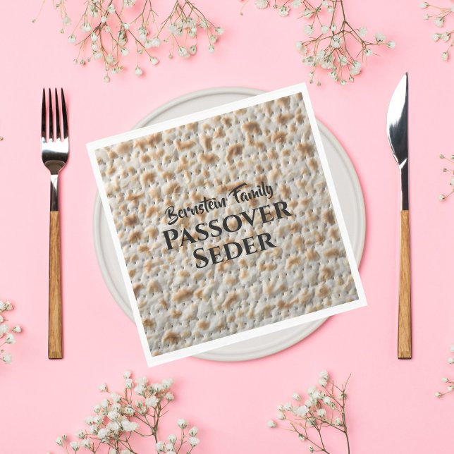 Matzah Jewish Family Passover Seder  Napkin (Creator Uploaded)