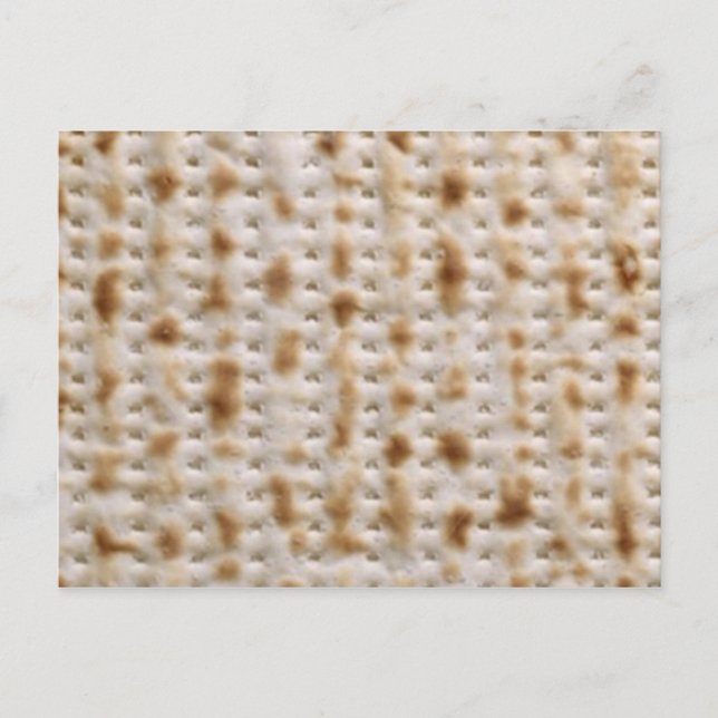 MATZAH POSTCARD ~ unleavened and pesadich (Front)