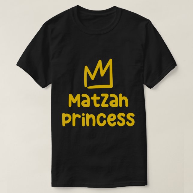 Matzah Princess Funny Passover Kids Afikoman Jewis T-Shirt (Design Front)