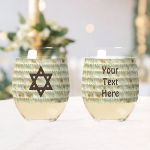 Matzah Stemless Wine Glass