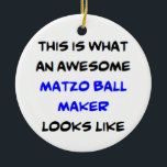 matzo ball maker, awesome ceramic tree decoration<br><div class="desc">matzo ball maker</div>