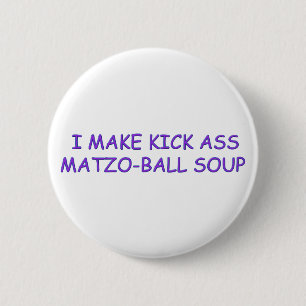 MATZO-BALL MASTER 6 CM ROUND BADGE