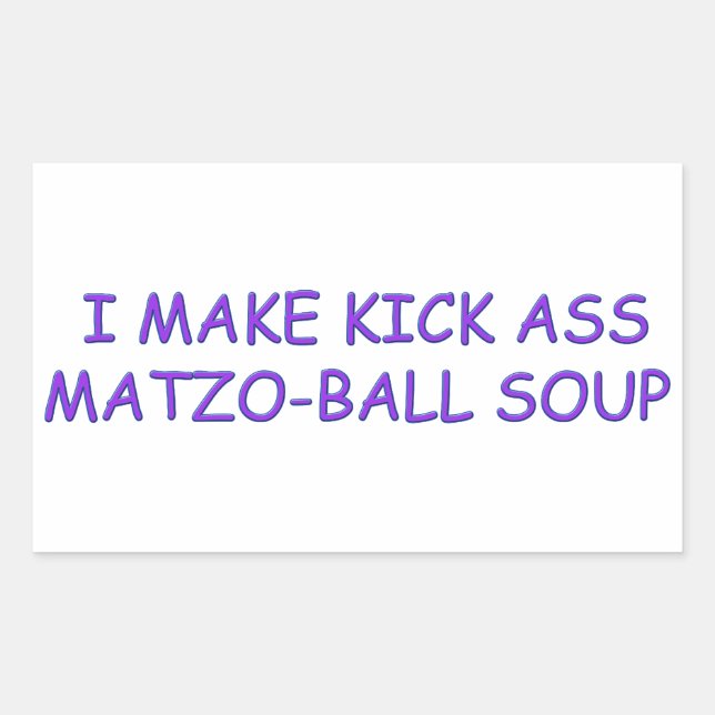 MATZO-BALL MASTER RECTANGULAR STICKER (Front)