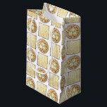 Matzo Ball Soup Matzah Flatbread Passover Cuisine Small Gift Bag<br><div class="desc">Design features an original illustration of matzah flatbreads and a bowl of matzah ball soup, two staples of Jewish cuisine during the Passover holiday. This design is also available on other products. Lots of additional food prints are also available from this shop. Don't see what you're looking for? Need help...</div>