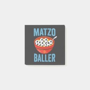 Matzo Baller Funny Soccer Hanukkah Holiday Gift  Post-it Notes
