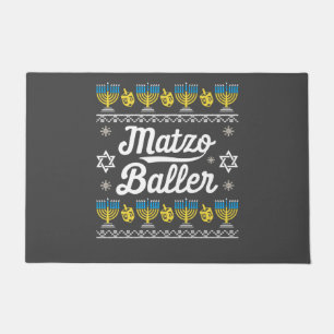 Matzo Baller Long Sleeve Funny Hanukkah Gifts Doormat