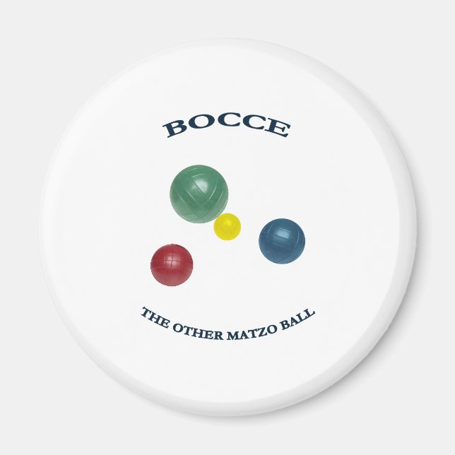 Matzo Bocce Ball Magnet (Front)