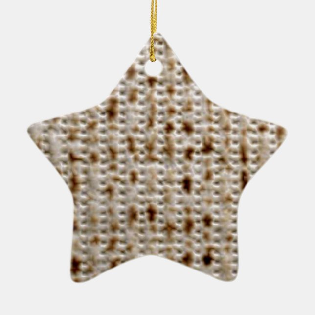 MATZO DESIGNS FOR PESACH CERAMIC TREE DECORATION (Front)