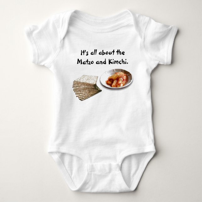Matzo & Kimchi Baby Bodysuit (Front)