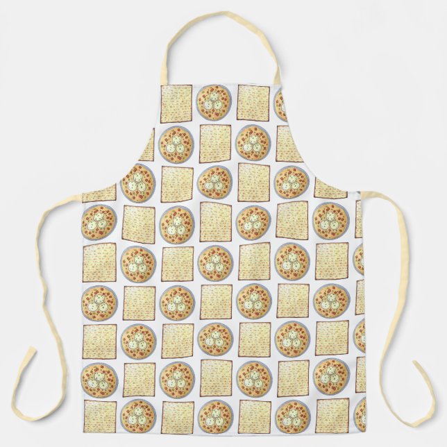 Matzo Matzah Ball Soup Jewish Cuisine Passover Apron (Front)
