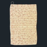 Matzo Matzah Passover Funny Golf Towel<br><div class="desc">You will love our adorable Matzo design! Makes a great gift for the holidays!</div>