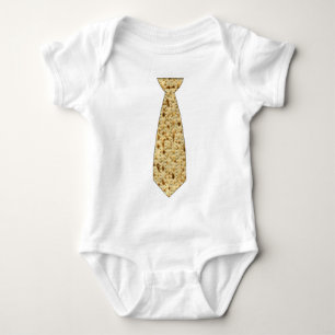 Matzo Passover Tie Baby Bodysuit