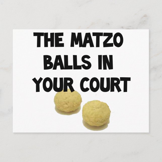 matzoh balls postcard (Front)
