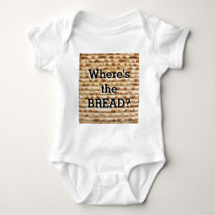 Matzoh - where's the bread? baby bodysuit