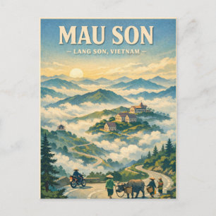 Mau Son Mountain, Lang Son, Vietnam Travel Postcard