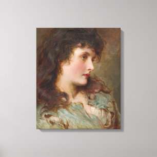 Maud (Elegant Female Portrait) Canvas Print
