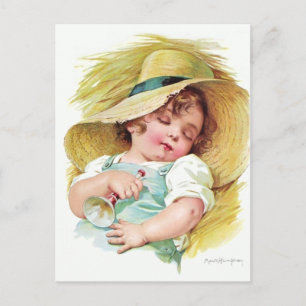 Maud Humphrey's Sleeping Child Postcard