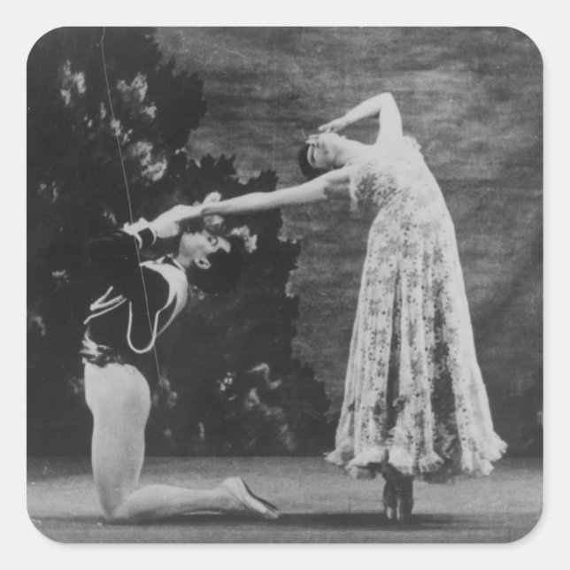 Maude Lloyd and Hugh Laing Square Sticker (Front)