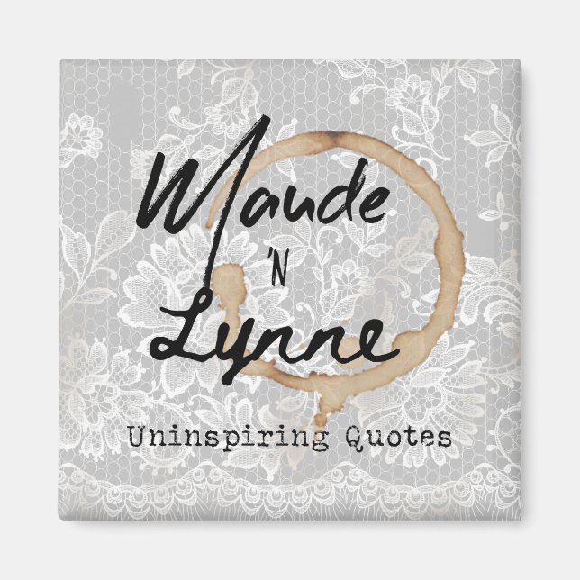 Maude N Lynne logo magnet (Front)