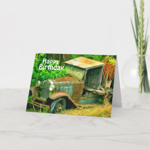 Maui 1936 Plymouth Truck, Birthday Card