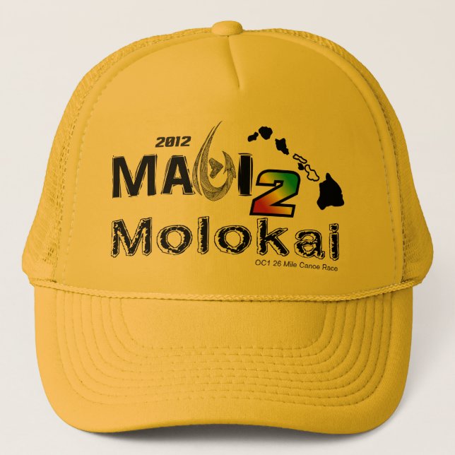 Maui 2 Molo Trucker Trucker Hat (Front)