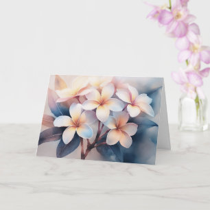 Maui Blush Plumeria Greeting Card