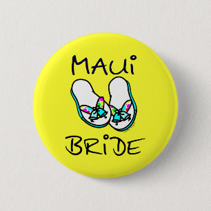 Maui Bride 6 Cm Round Badge