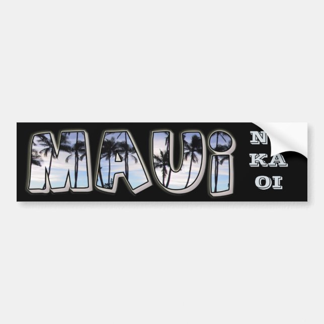 Maui Bumper Sticker (Front)