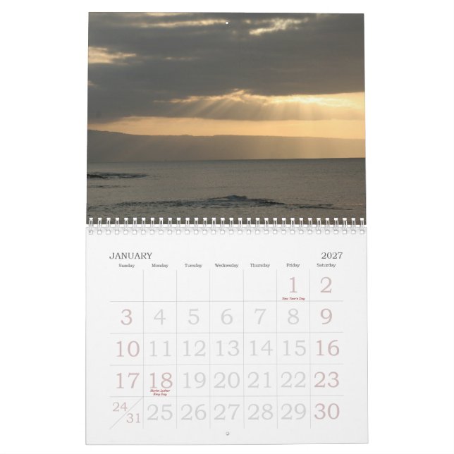 Maui Calendar!! Calendar (Jan 2027)