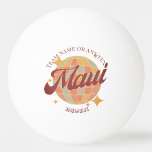 Maui City Hawaii table tennis club Ping Pong Ball