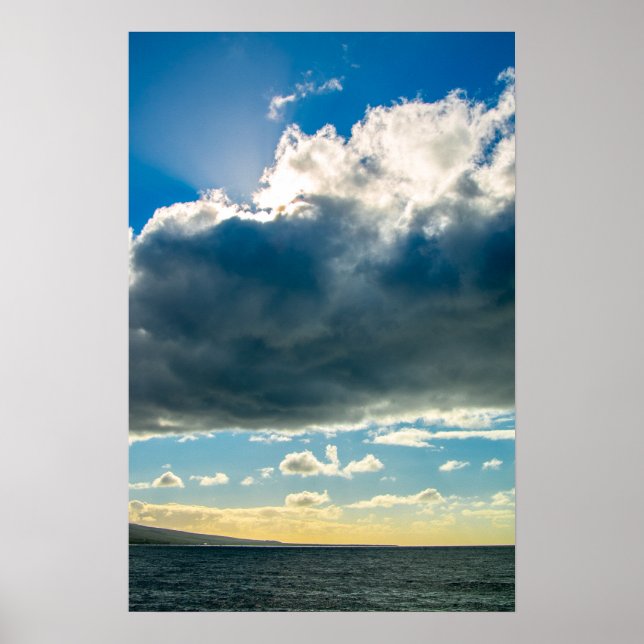 Maui clouds of the ocean poster (Front)