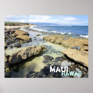 Maui Hawaii beach poster
