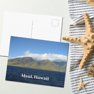 Maui Hawaii Beautiful Mountains Ocean Postcard