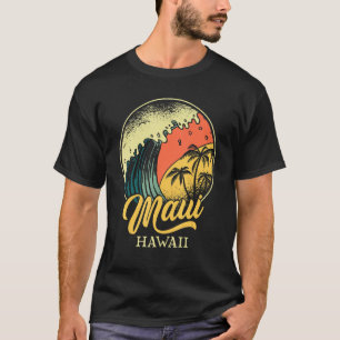Maui Hawaii Hawaiian Islands Surf Retro Vintage T-Shirt