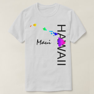 MAUI - HAWAII ISLANDS NEON RAINBOW T-Shirt