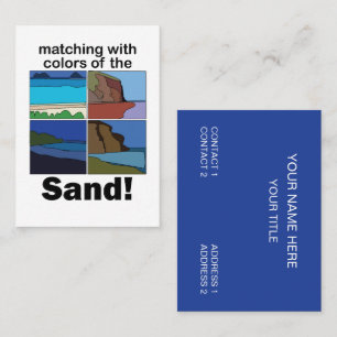 Maui Hawaii Matching With Colours Of Sand Travel Business Card