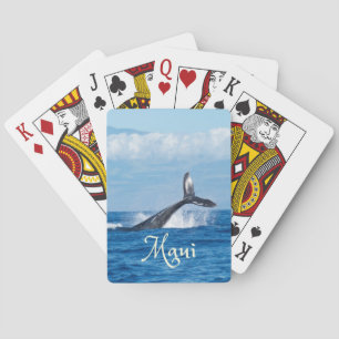 Maui Hawaii Ocean Whale Tail Playing Cards