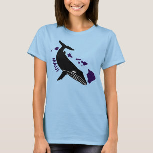 Maui - Hawaii Purple Islands Humpback T-Shirt